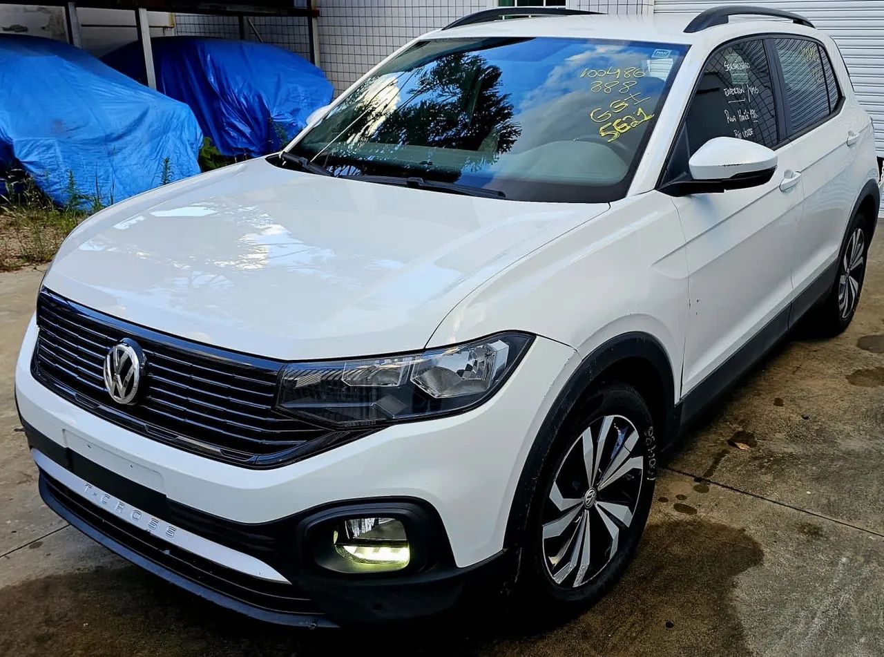 Sucata Volkswagen T-Cross 1.0 TSI 2021 Aut Motor Cambio Suspensão Airbag Capo Parachoque