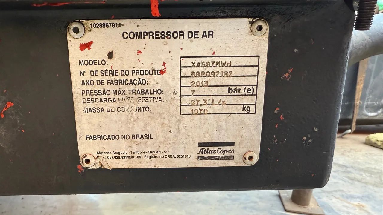 Compressor atlas copco xas87 - Foto 5