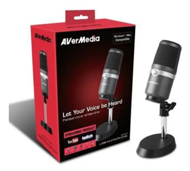 Microfone Profissional Am310 Usb Avermedia