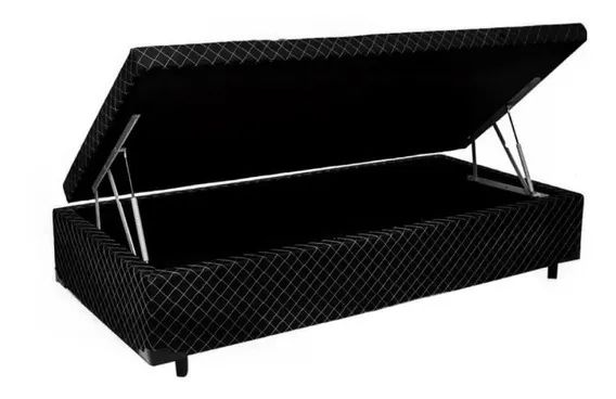 Cama Box Baú tamanho solteiro 088x188cm