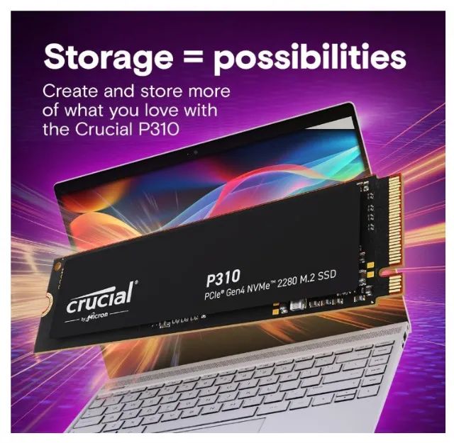 Ssd M.2 4TB Crucial P310 - Pcie Gen4 2280 Nvme 7.100mhz Ps5 - Foto 6