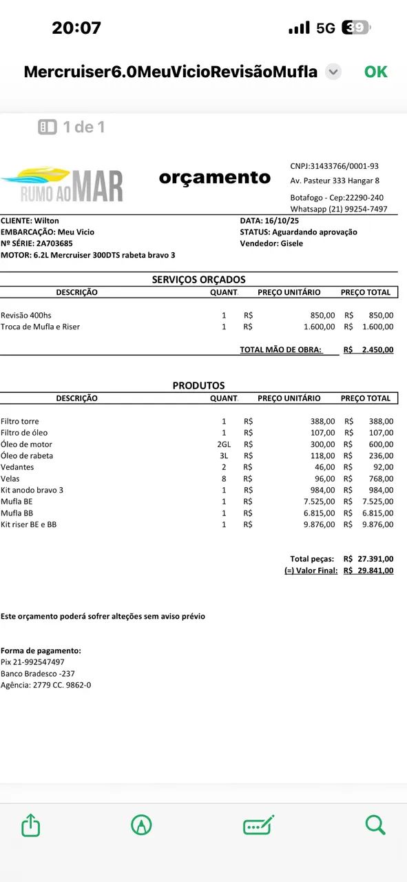 Lancha Royal Mariner 360 com motor novo ñ coral real phantom  - Foto 10