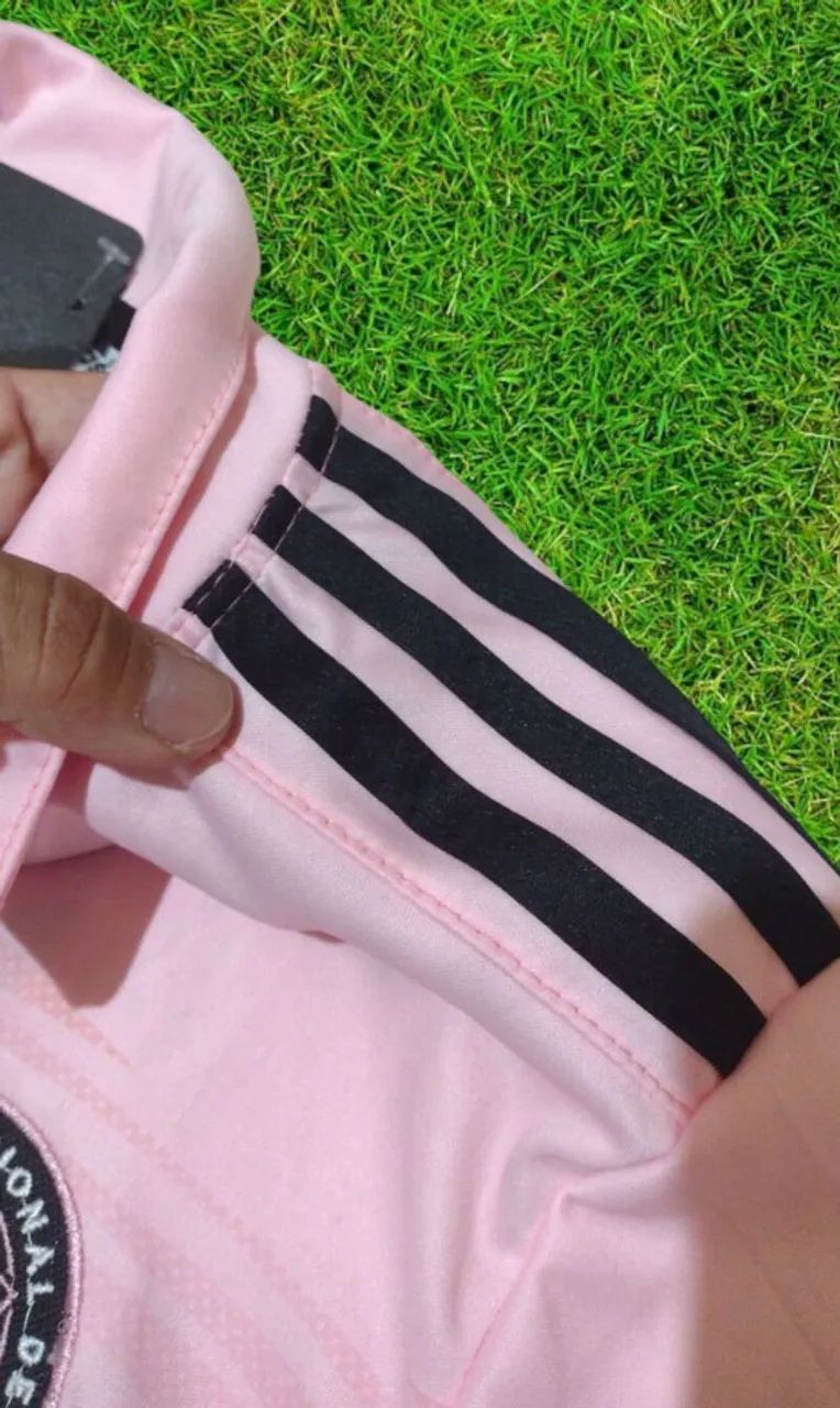 Camisa Inter Miami Messi Adidas rosa - Foto 4