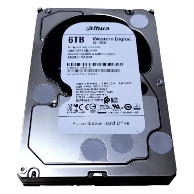 Disco rígido HD purple 6TB vigilância Wester digital