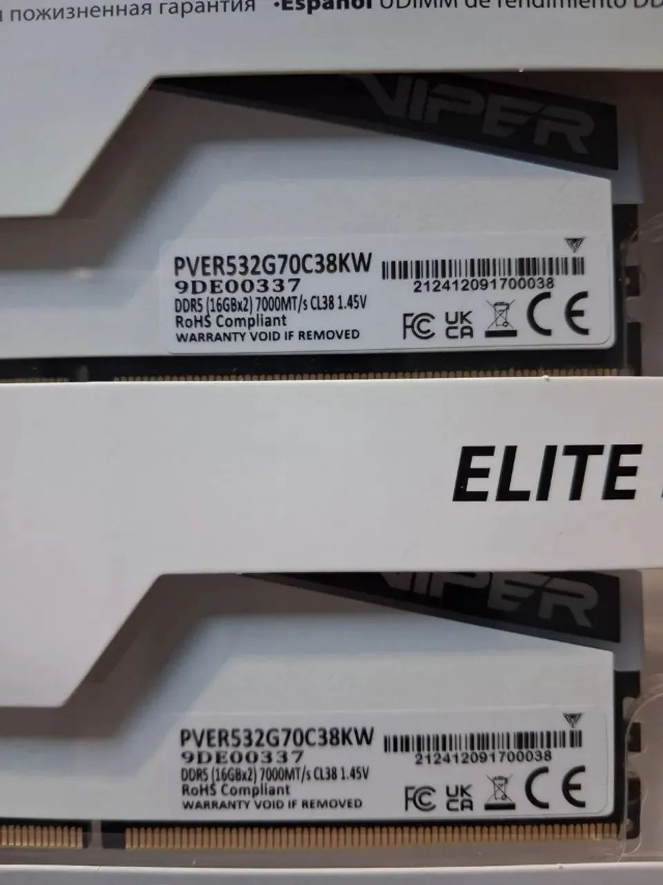 Memória RAM Viper Gaming Elite 32GB DDR5 7000Mhz CL38 RGB - Foto 2