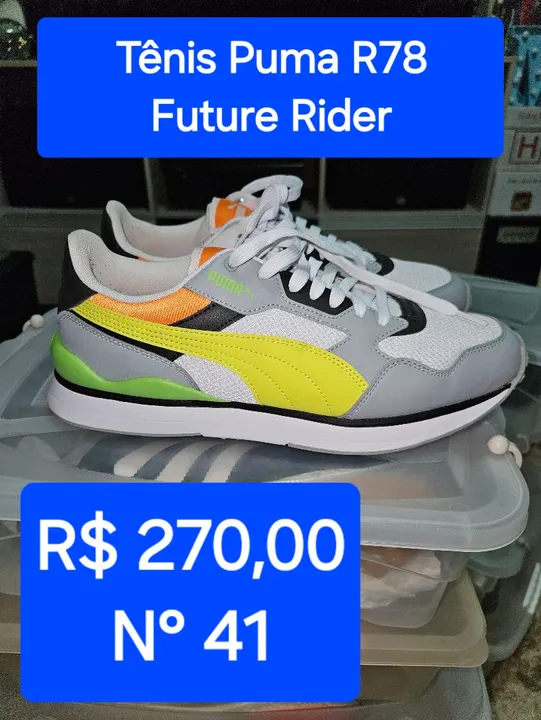 Tênis Puma R78 Future Rider - Cinza