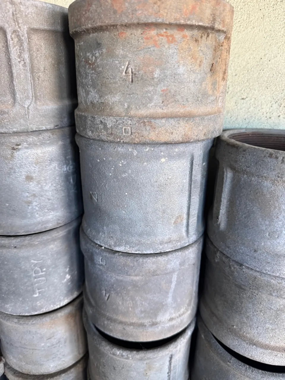 Luva Galvanizada 4 polegadas TUPY (5 peças) 