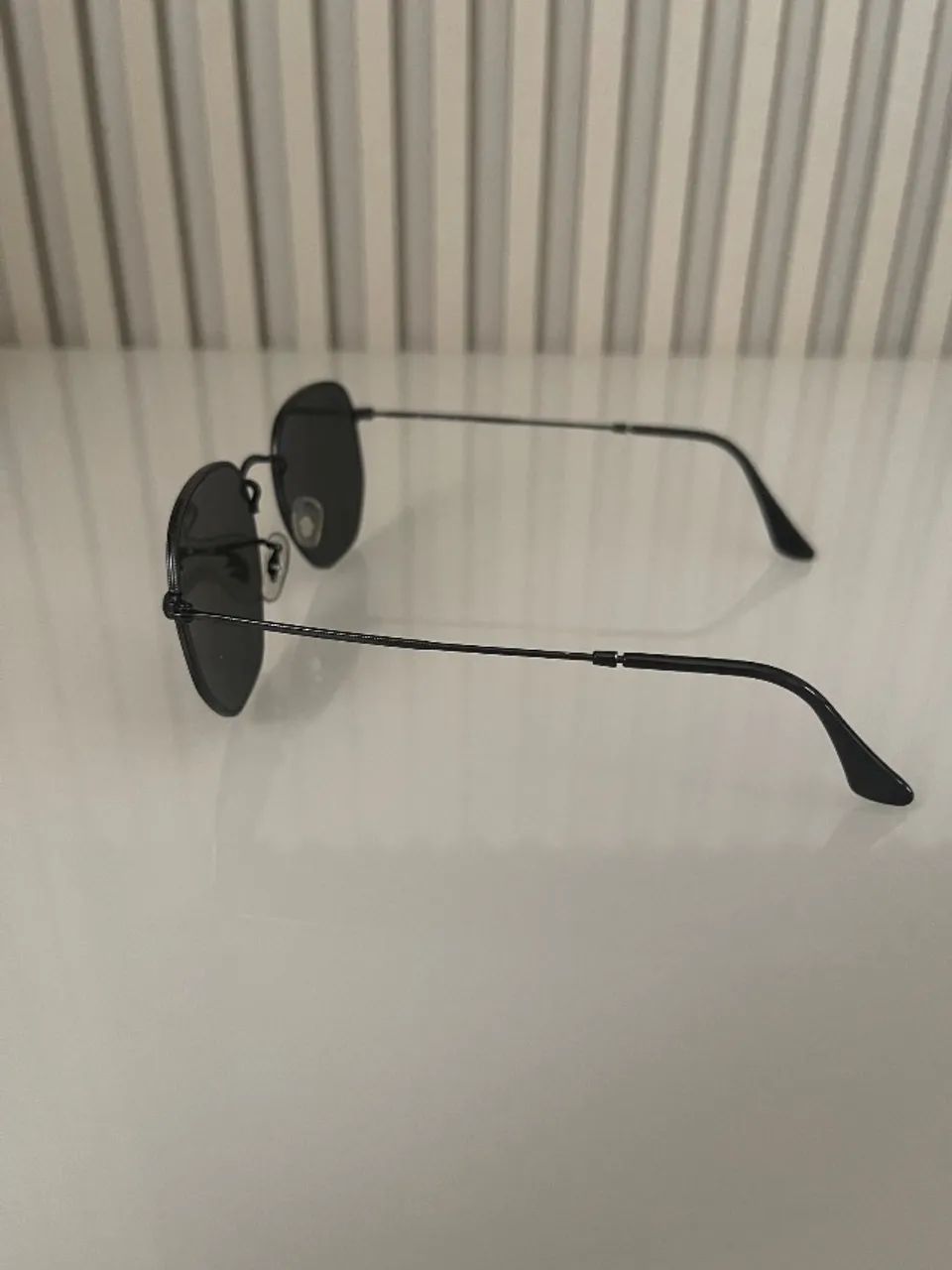 Óculos hexagonal Ray-ban preto original - Foto 3