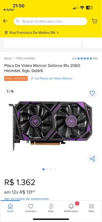 RTX 2060 6gb