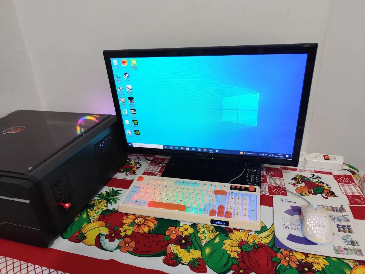 PC Gamer + GTX 1050 Ti + Monitor 24 Polegadas - Pronto para uso