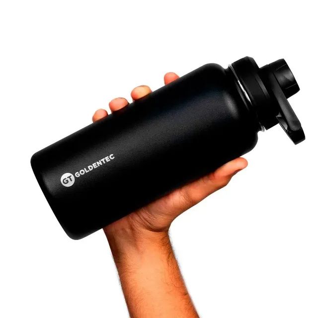 Garrafa Térmica GT 1000ml com Tampo com Bico Black - WZetta - Foto 5