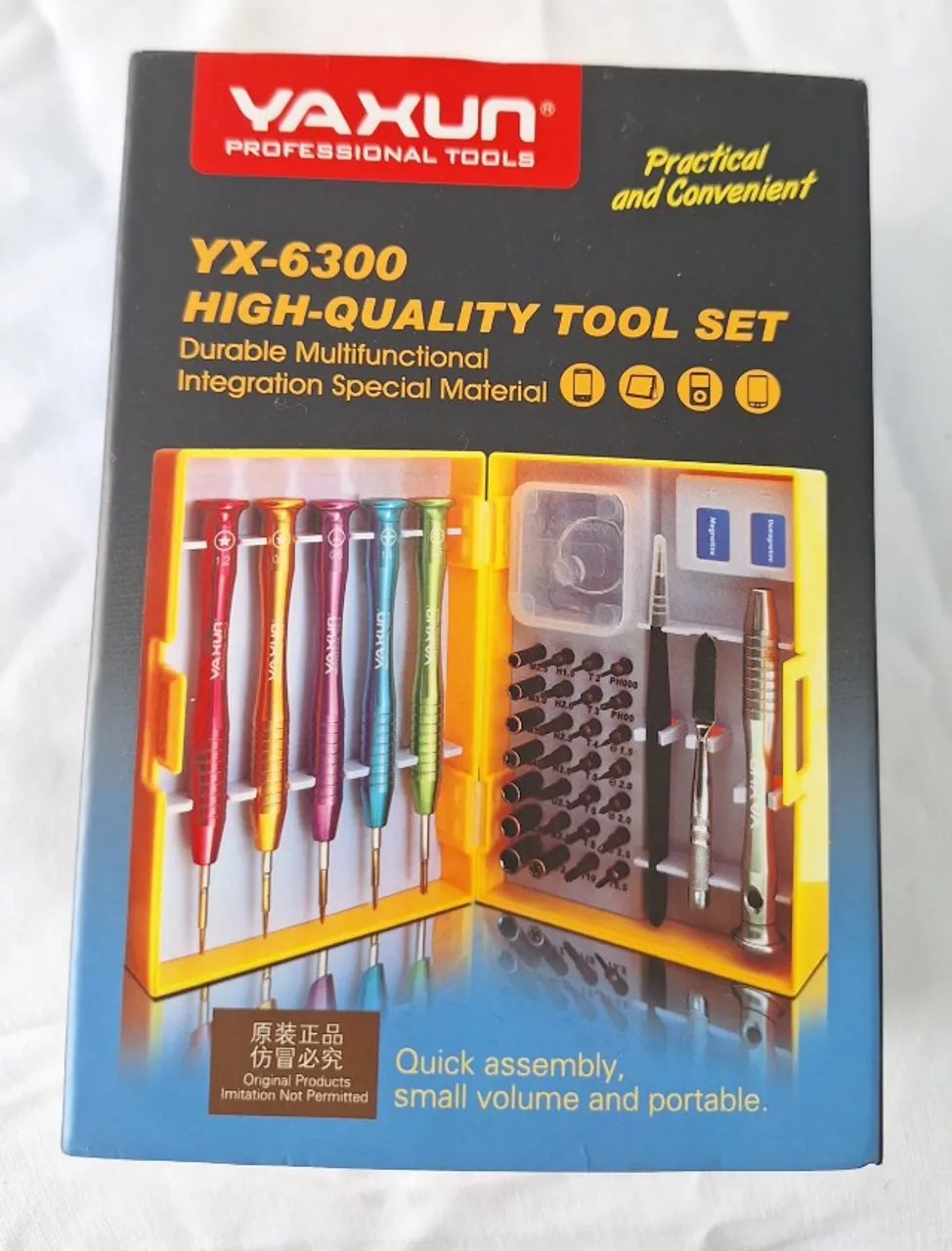 Jogo de chave yaxun para conserto de celular modelo yx-6300