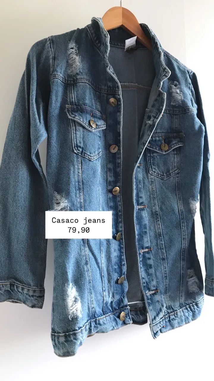Jaqueta Jeans feminina nova
