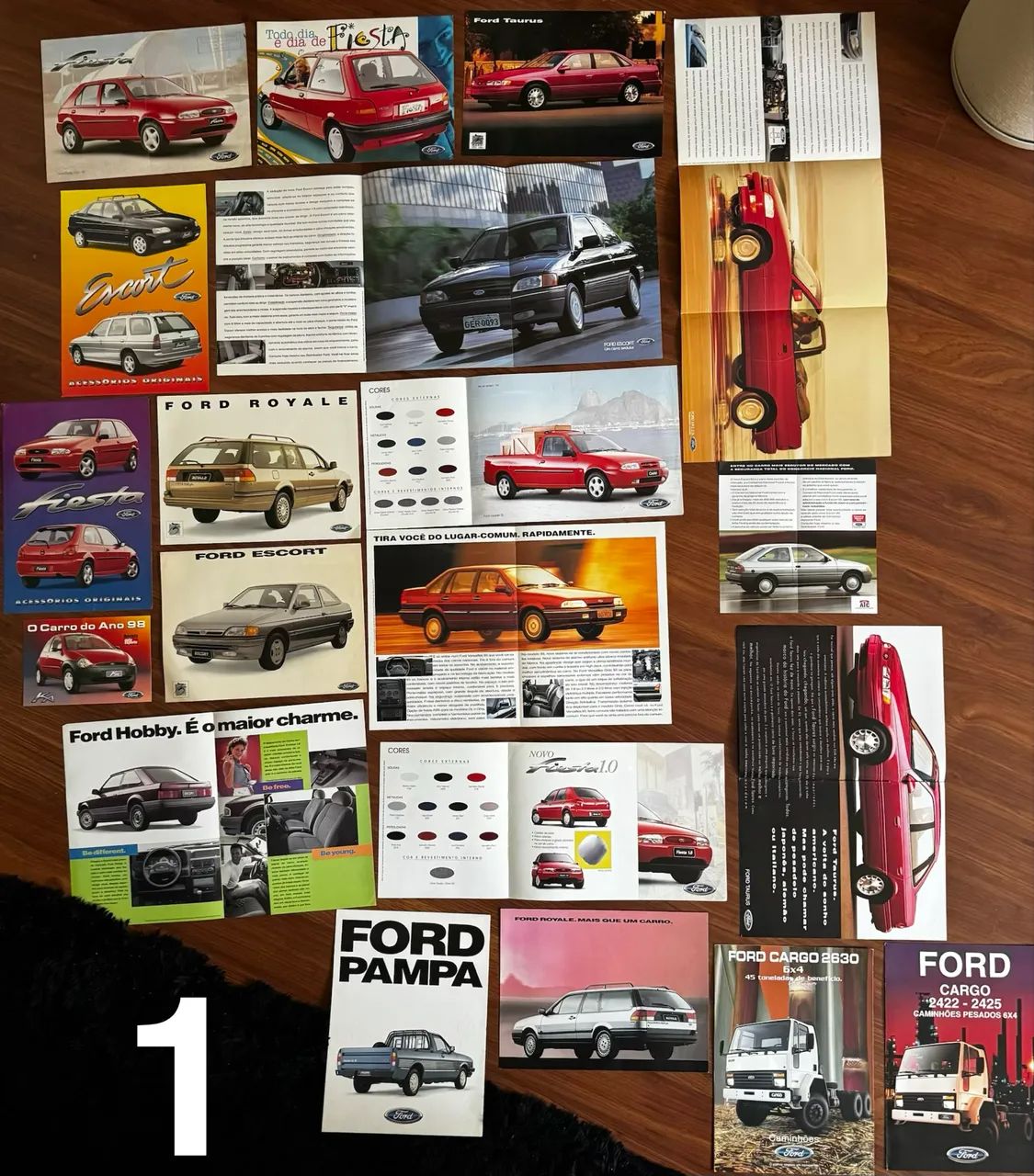 FOLDER PROSPECTO LINHA FORD RARIDADE ?LEIA?!!