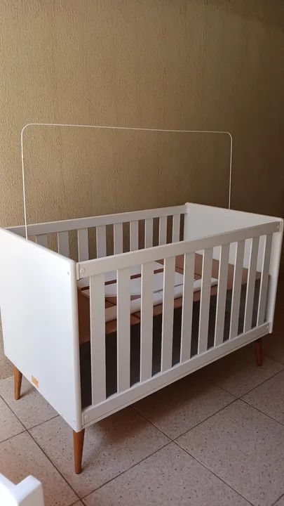 Berço Theo Retrô Móveis Reller Branco - Foto 2