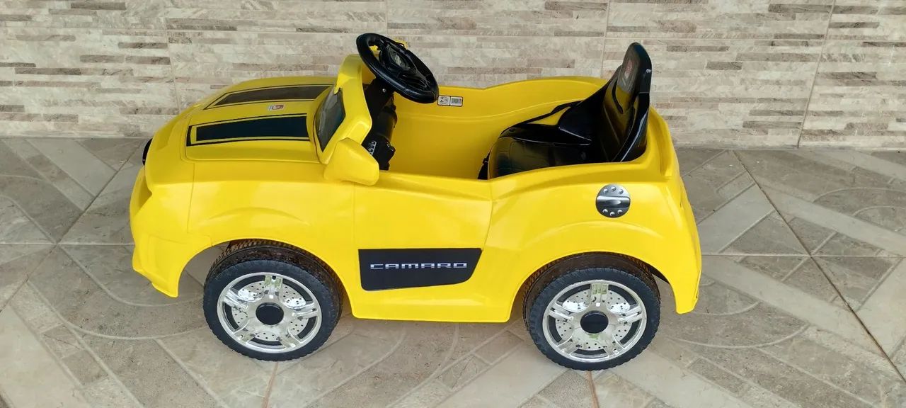 Carrinho Elétrico Infantil Camaro Amarelo