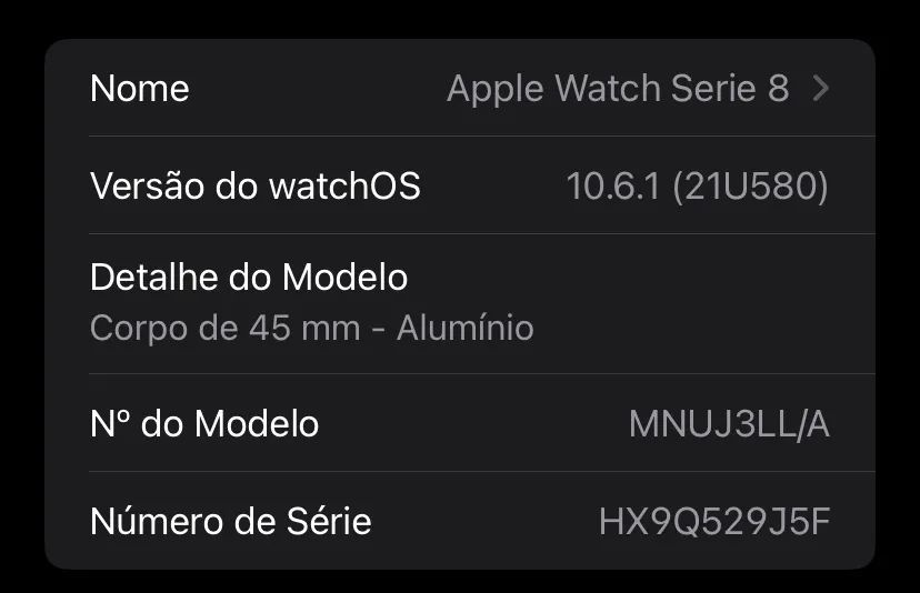 Apple Watch Série 8 - 45mm Alumínio - Seminovo preto - Foto 2