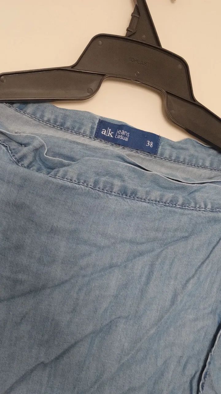 Saia longa jeans  - Foto 4