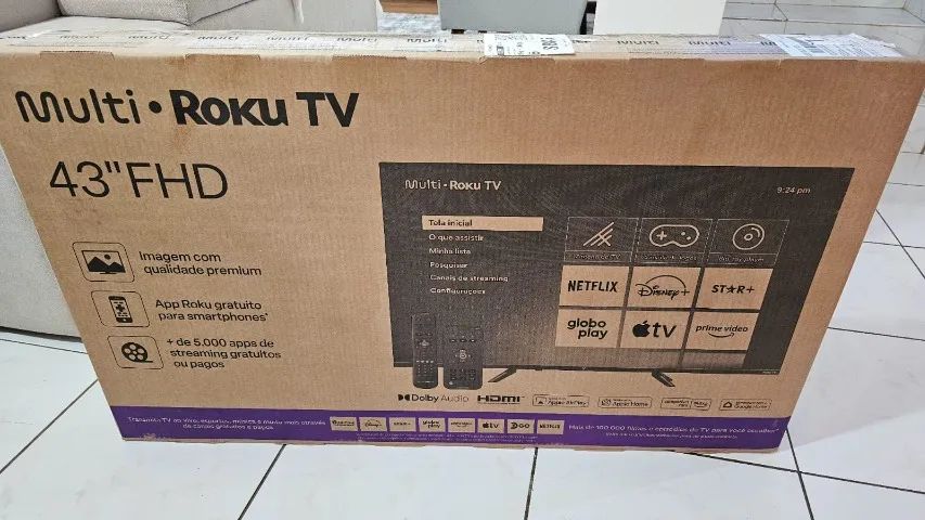 Smart Tv Dled 43 Full HD Multi Roku Lacrada