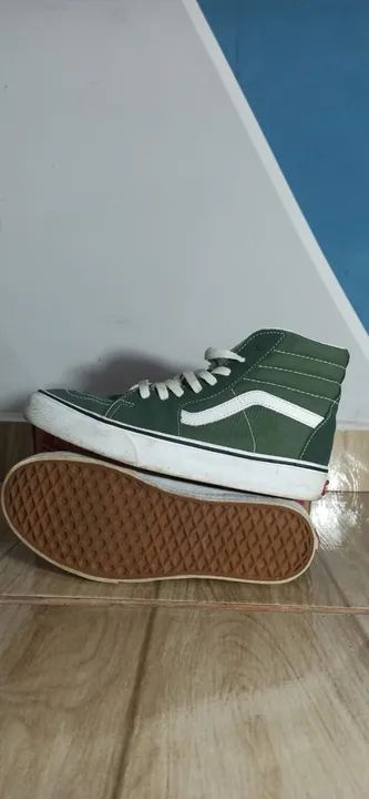 Tênis Vans SK8-HI Verde Original - Foto 5
