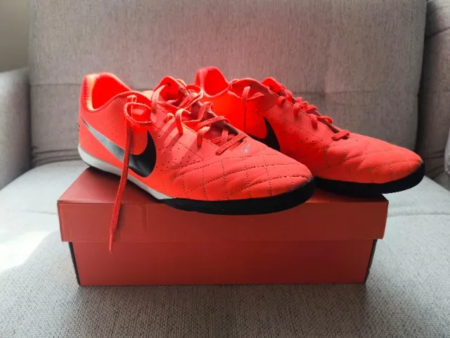 Chuteira Futsal Nike Beco 2 Laranja Tamanho 44 - Usada