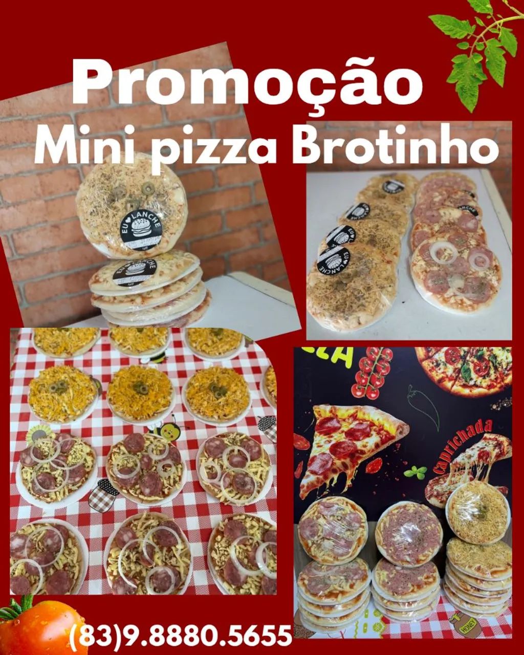 Mini pizza brotinho 