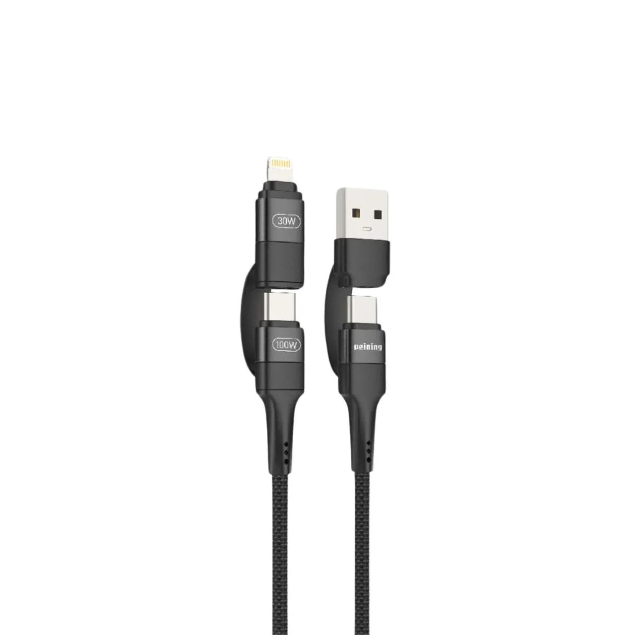 Cabo 4 em 1 para Celular - iPhone, Tipo C, USB-A - Foto 5