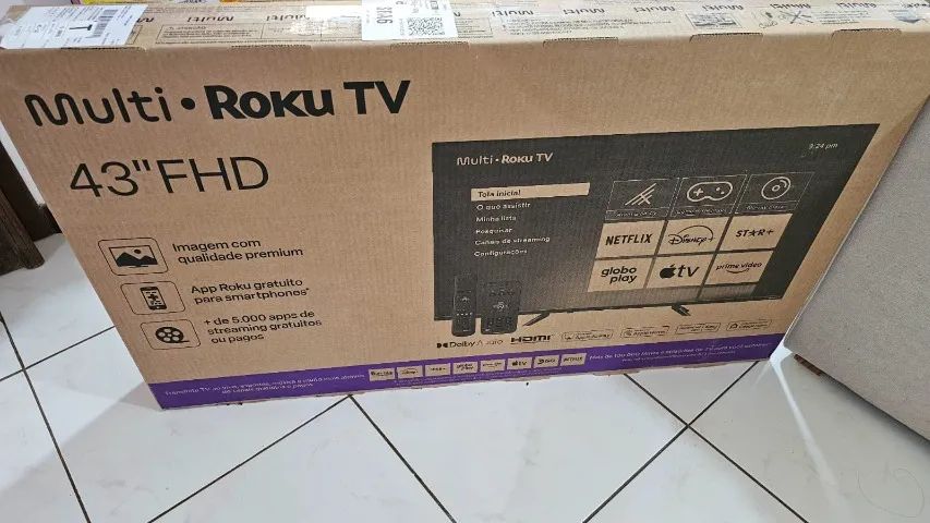 Smart Tv Dled 43 Full HD Multi Roku Lacrada - Foto 4