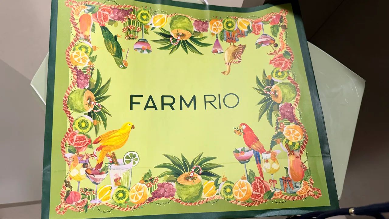 kit sacola + 3 embalagens para presente com velcro farm original, intactas - Foto 2