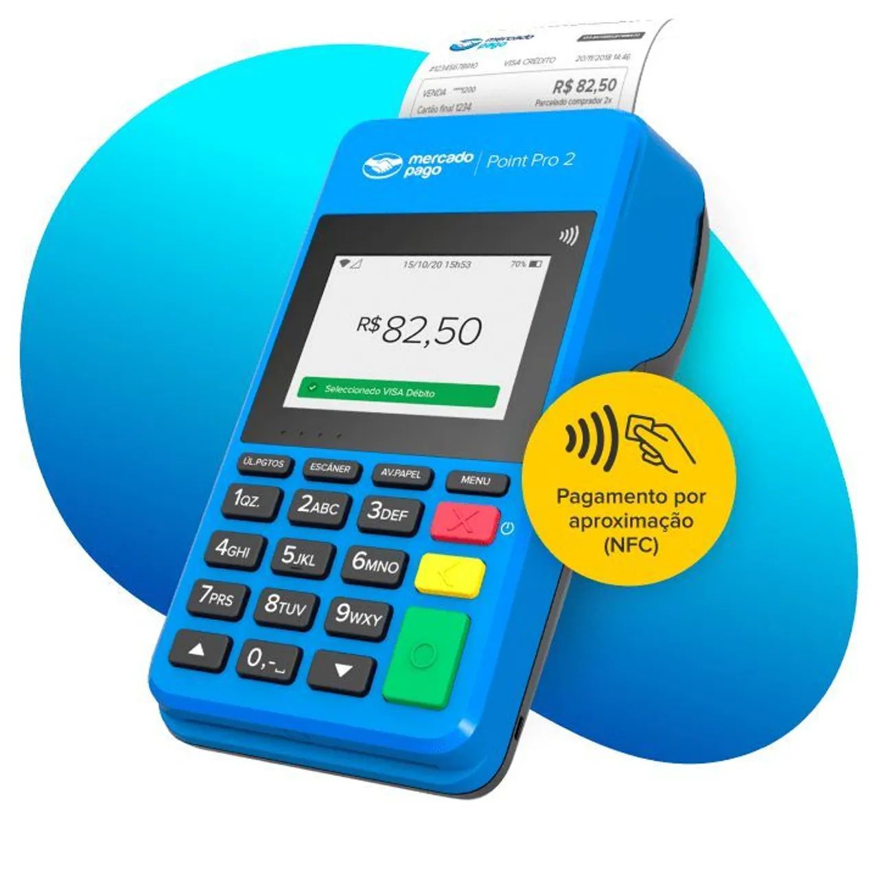 Máquina de Cartão Mercado Pago Point Pro 2 - Foto 3