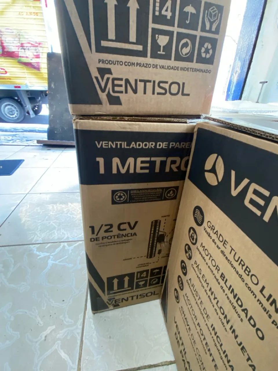 Ventilador 1 metro de parede fixo - Foto 4