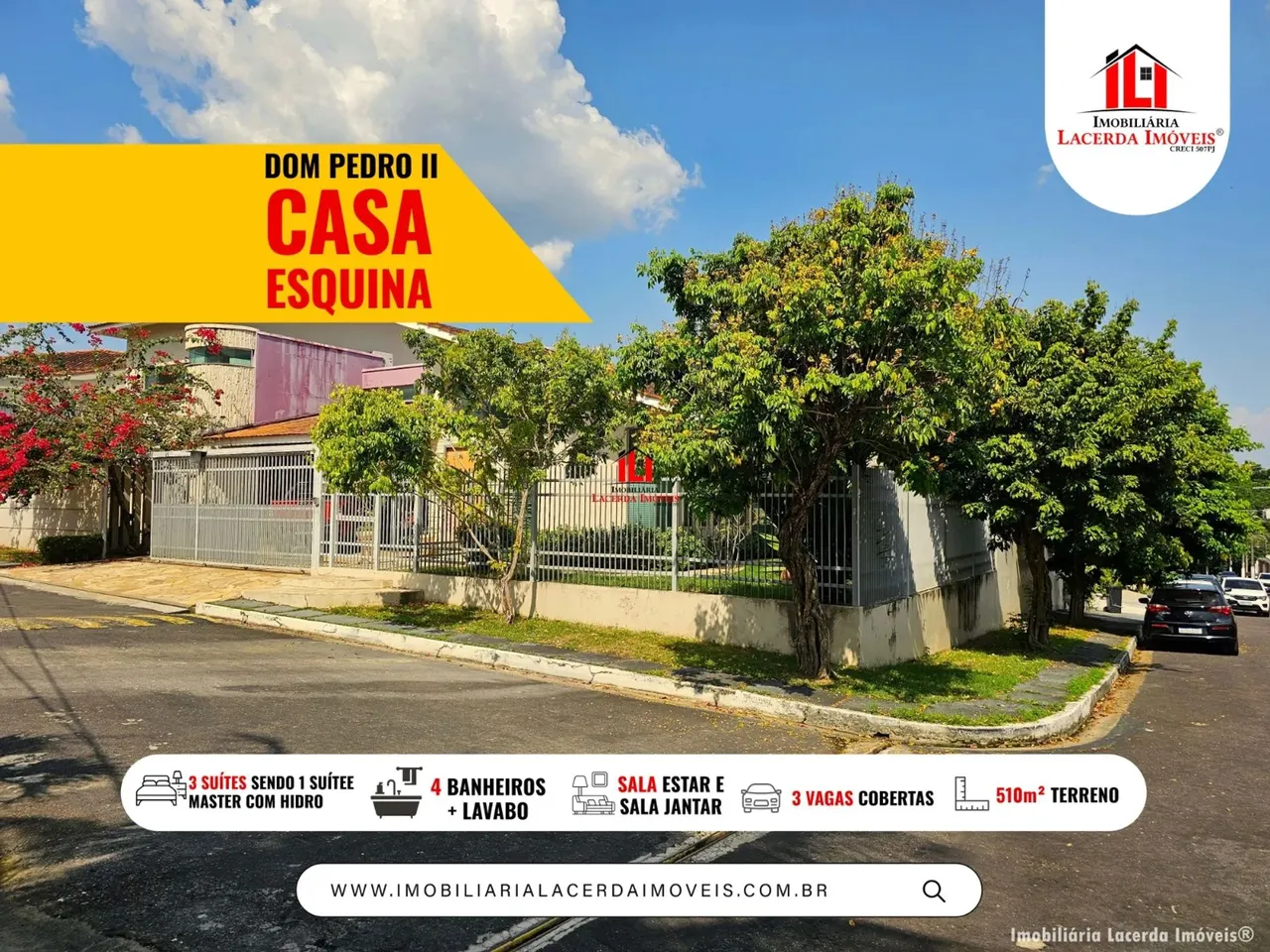 Casa no Jd Encontro das Aguas com 3 Suítes sendo 2 Master de Esquina com Energia Solar