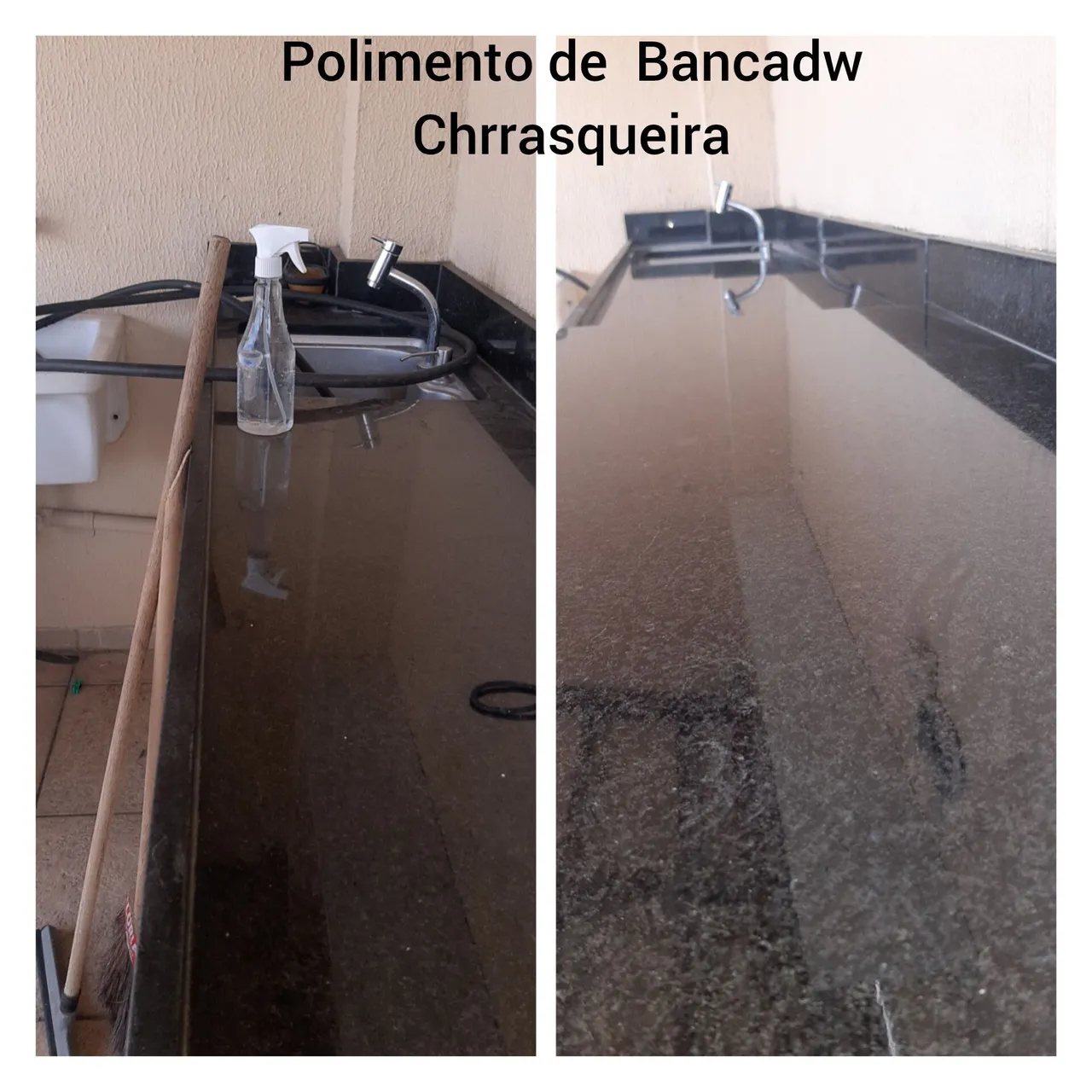 Polimento de Bancada Granito Black 1