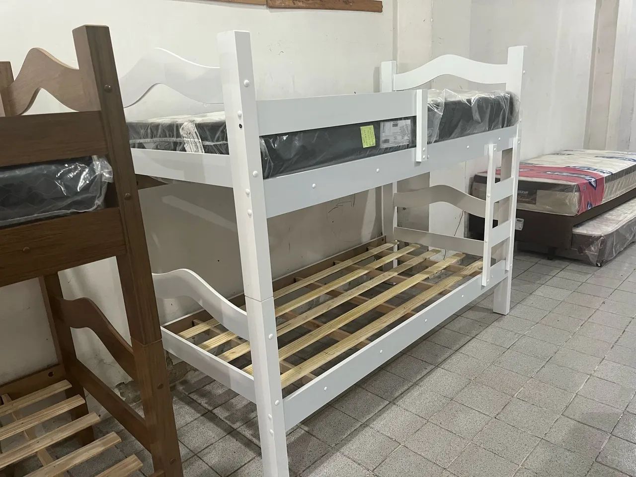 MDF Bunk Bed (White)