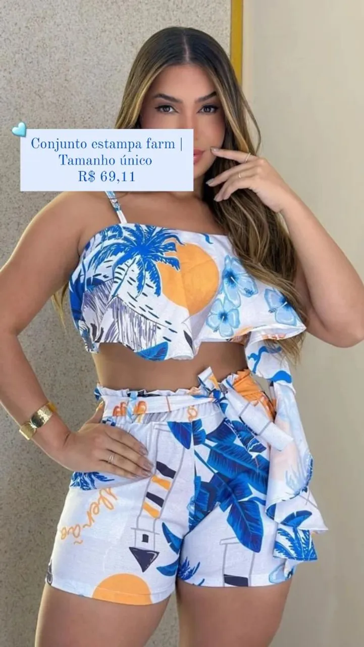 Conjunto estampa farm