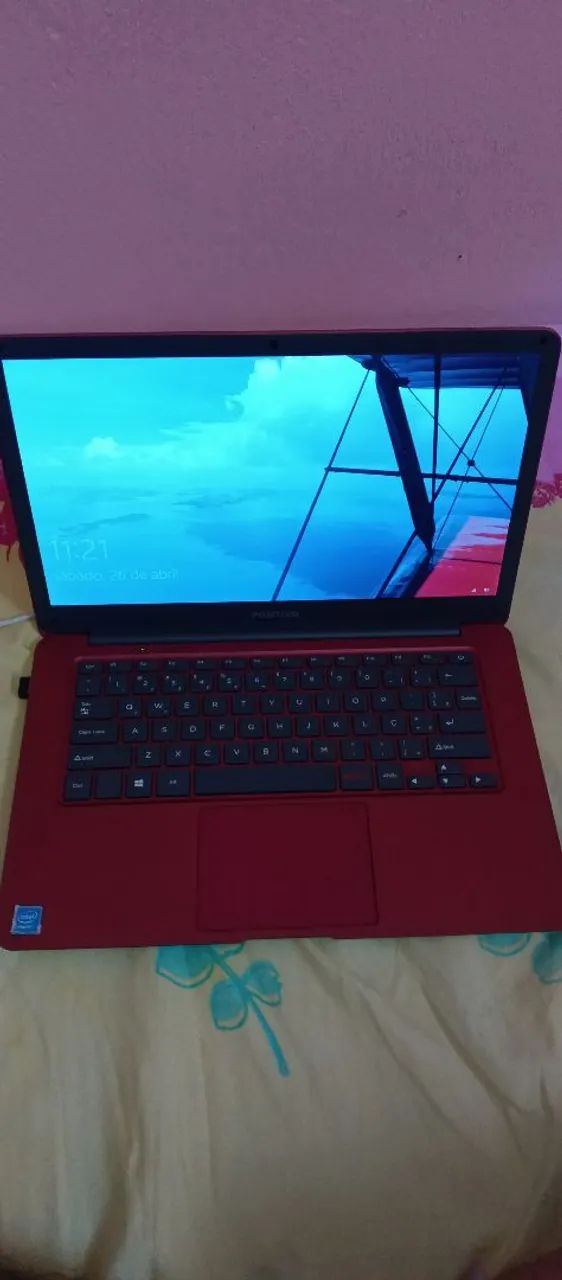 Notebook Vermelho - Ótimo estado! - Foto 2