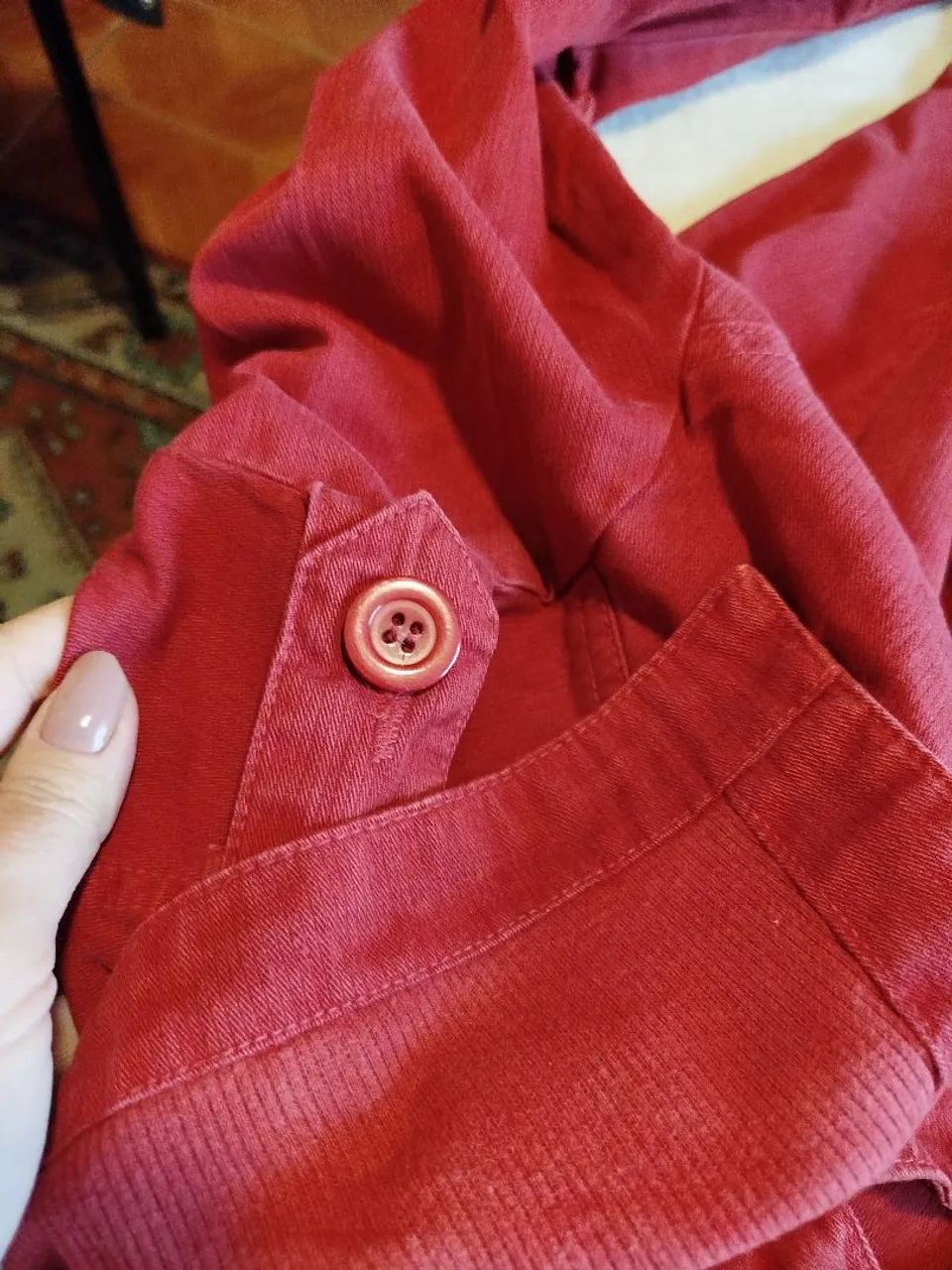 Sobretudo vermelho escuro  - Foto 5