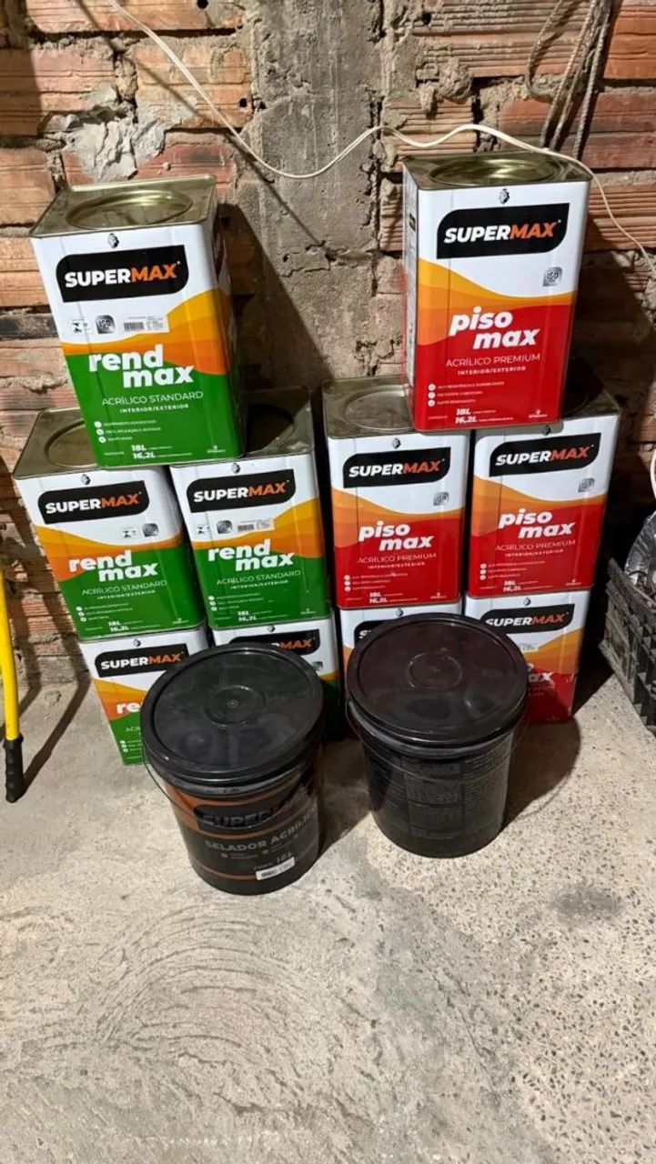 Tintas SupeMax Rend Max e Piso Max - Diversas cores