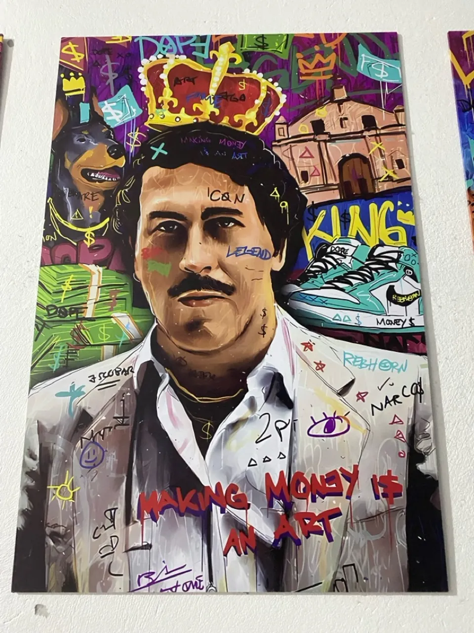 Quadro Decorativo Pablo Escobar, Thomas Shelby e Poderoso Chefao