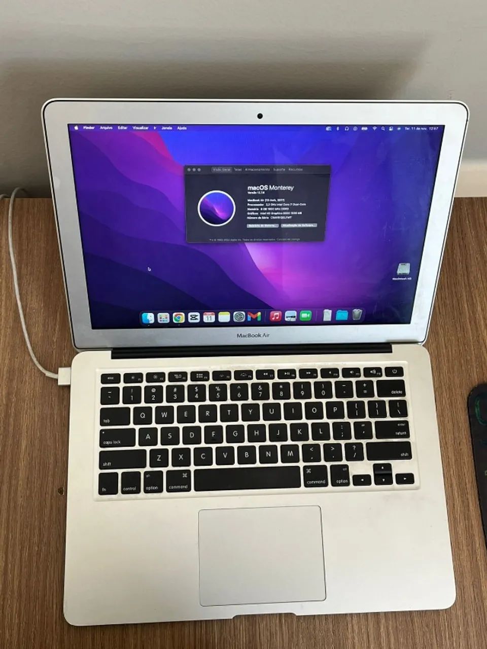 2017MacBookAir 13インチ i7 8GB 256GB MacBook Air 13″ 2017 A1466 i7 Dual Core 2.2GHz 8gb Ssd 256Gb