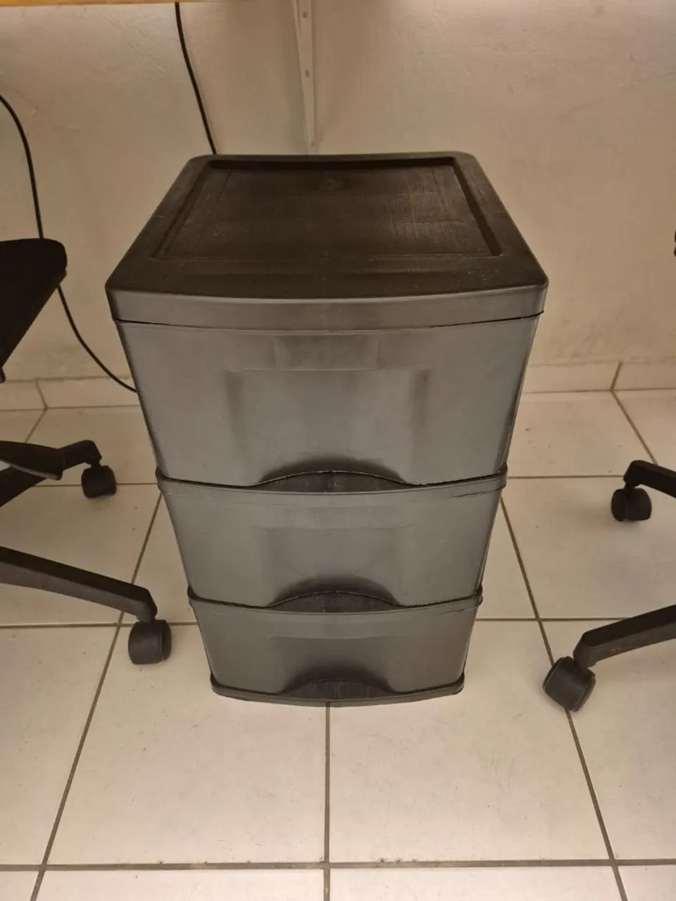 2 gaveteiros de plastico preto - Foto 2