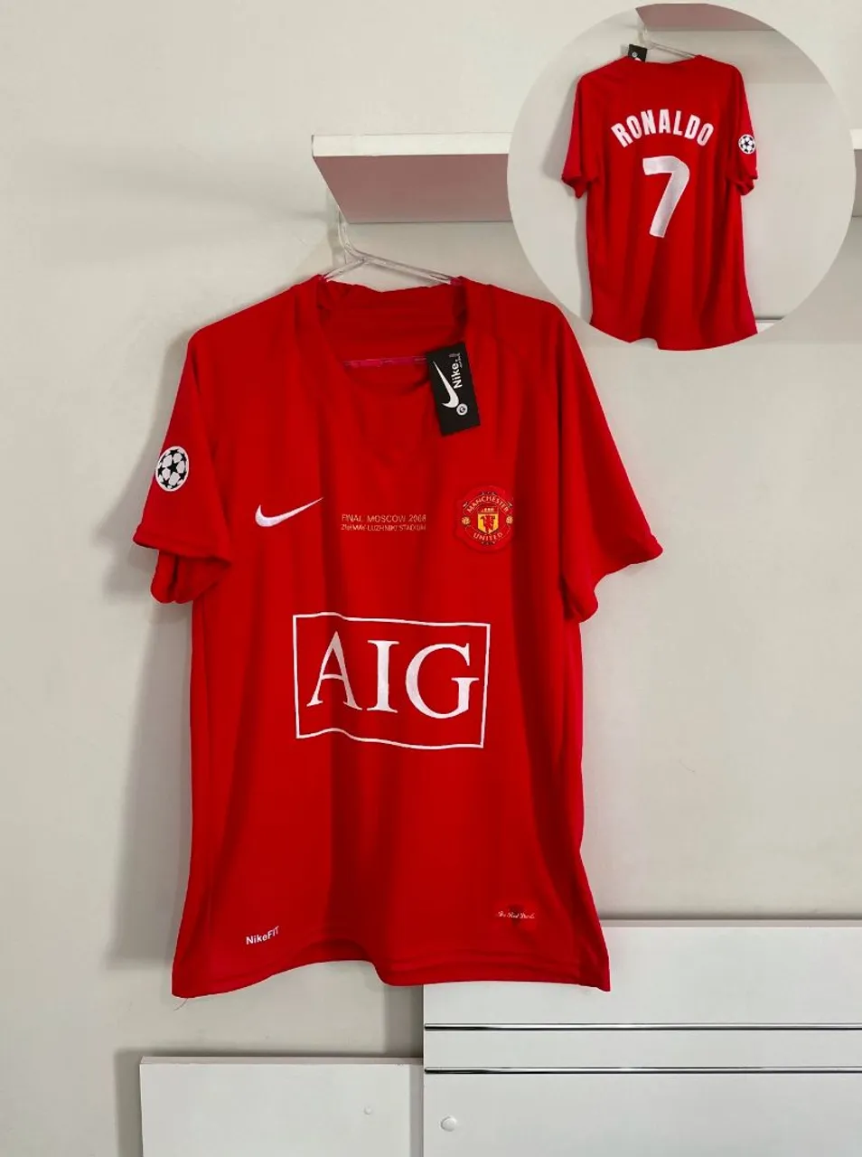 Camisa Manchester United Ronaldo 7 - Final Moscow 2008