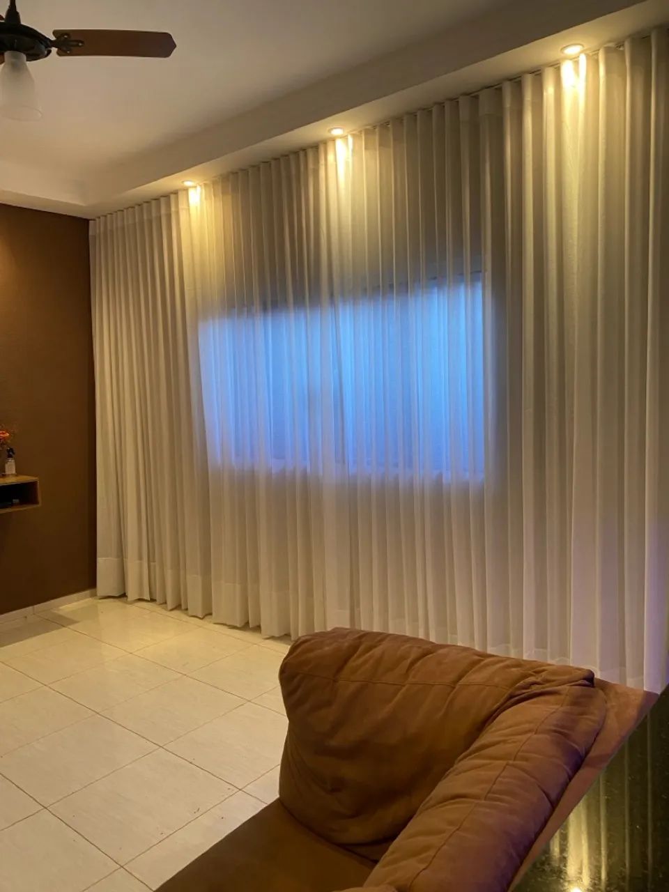 Cortina de linho com blackout 100% - Foto 3