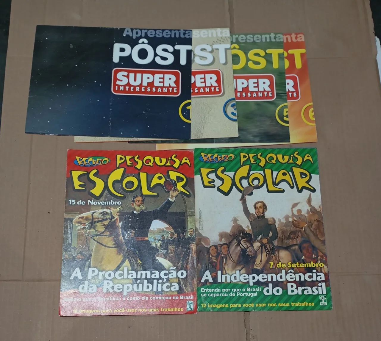 Pôsteres e livretos recreio