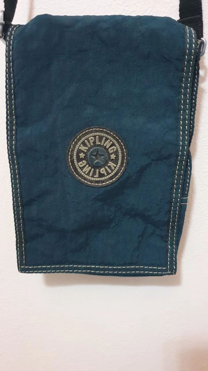 Bolsa  transversal Kipling Azul petróleo original  - Foto 5