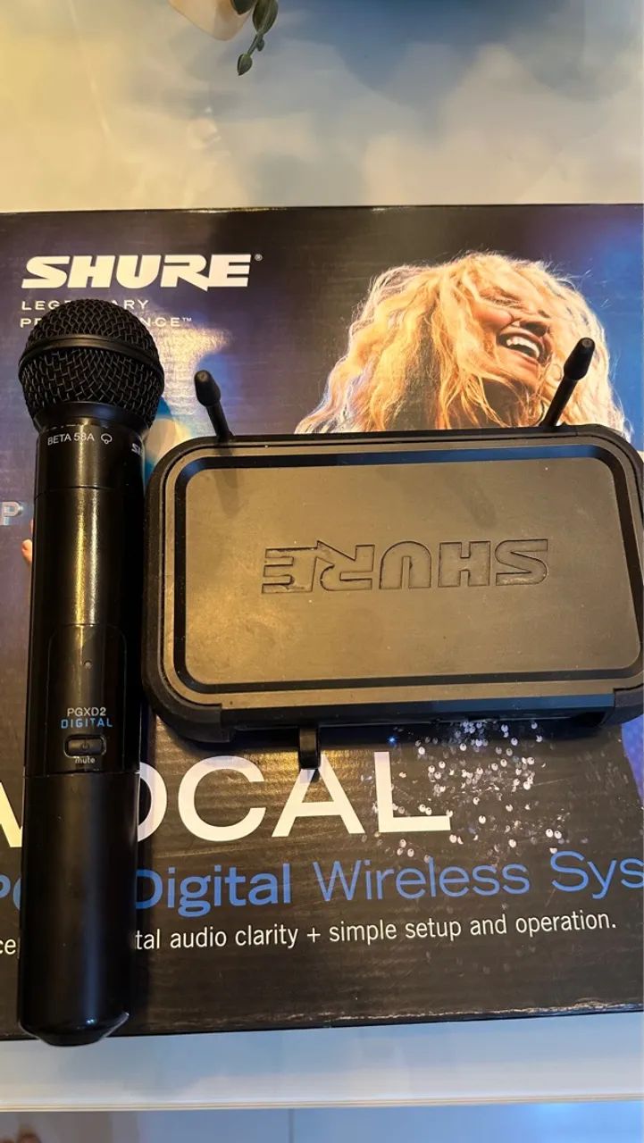 Microfone Sem Fio Shure Beta 58A - Único Dono - Foto 4