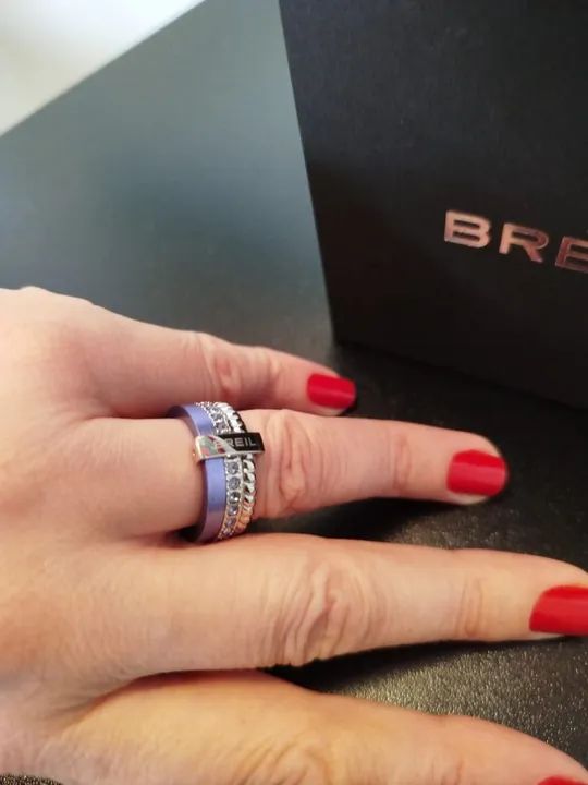 Anel Breil Breilogy - Roxo - Cristais Swarovski - Foto 4