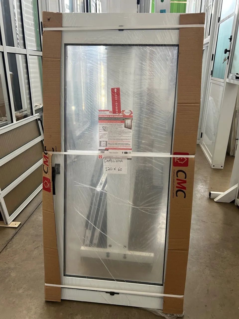 JANELA VITRO CAPELINHA 120X60 ALUMÍNIO BRANCO