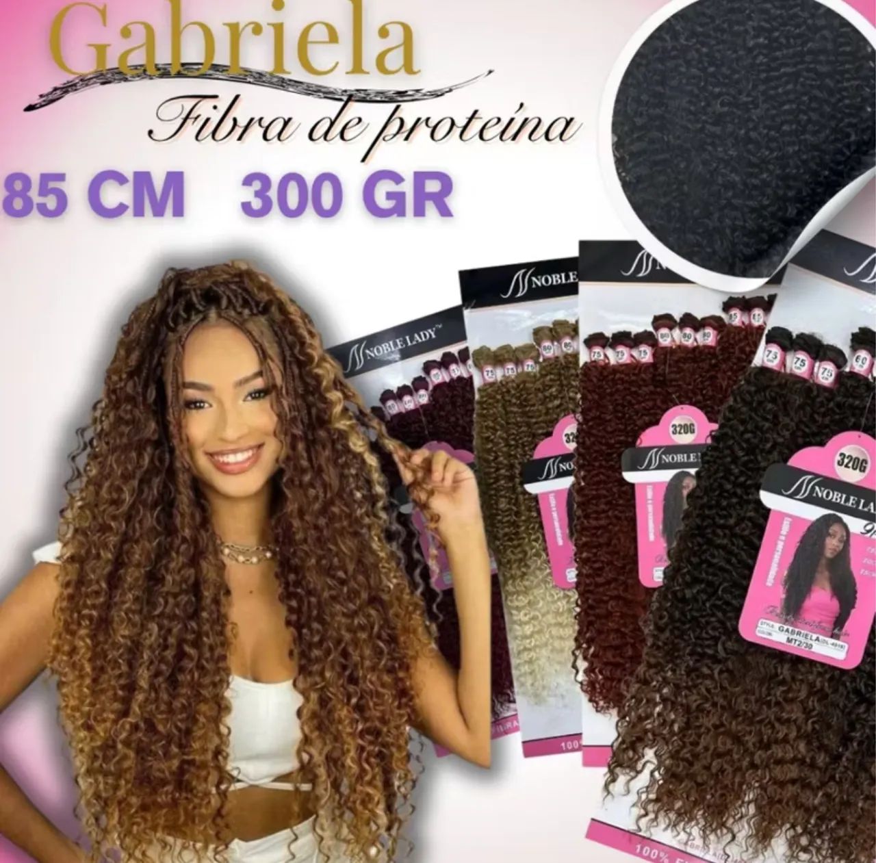CABRLO NOBRE LADY GABRIELLA -   fibra 100% PROTEÍNA MARAVILHOSA 75 cm