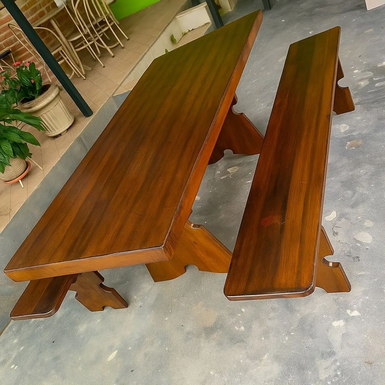 Mesa pedra de ardósia pintada  - Foto 4